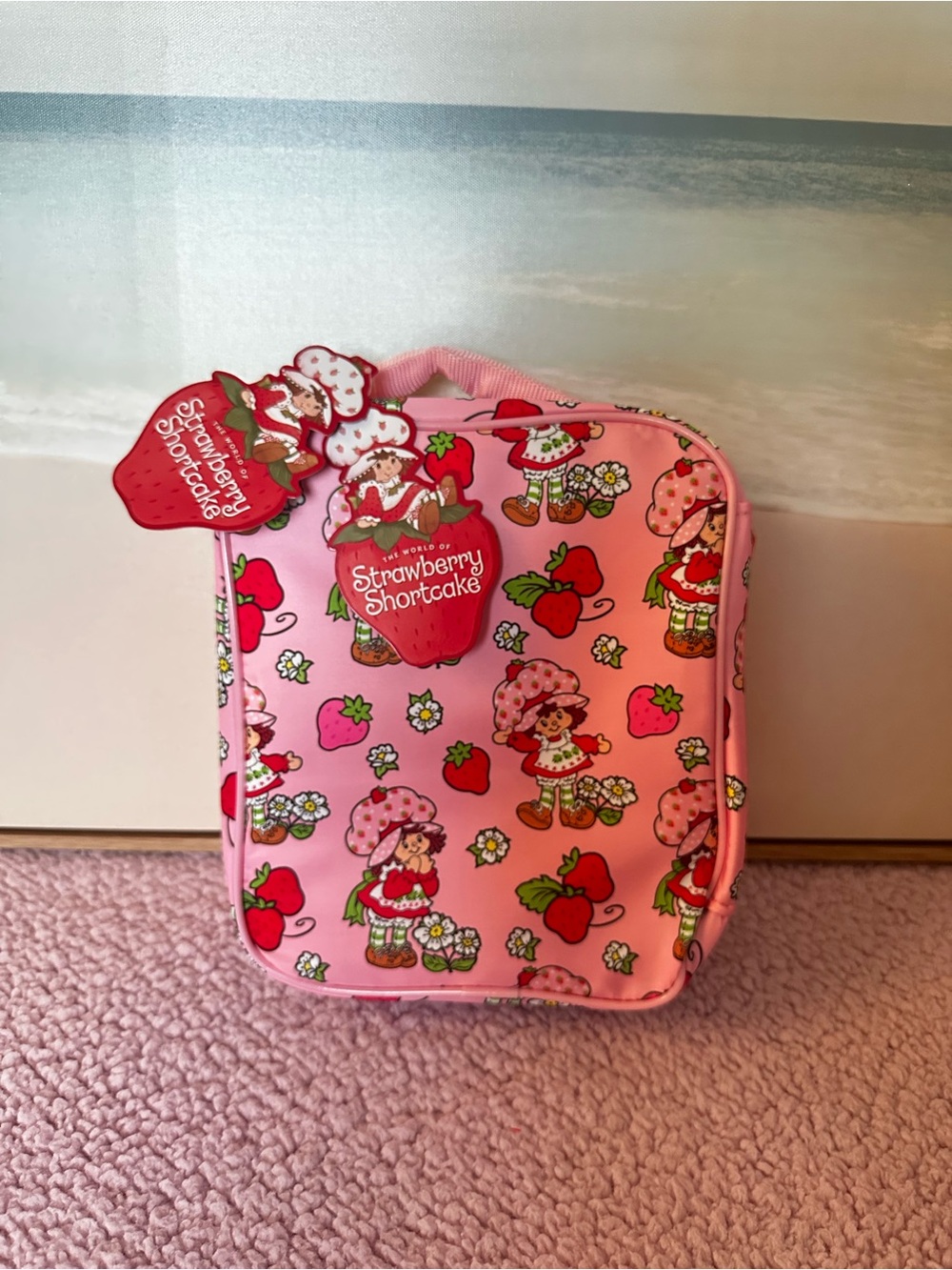Strawberry Shortcake Pink Kids' Lunch Bag - Picture 2 of 10